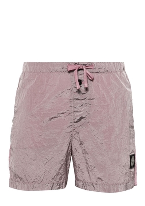 Stone Island logo-appliqué swim shorts - Pink