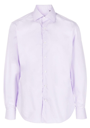 Corneliani button-down cotton shirt - Purple