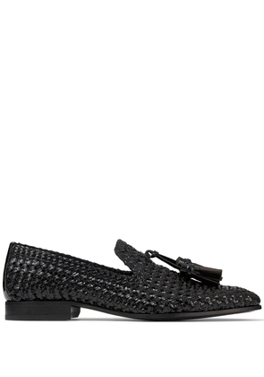 Jimmy Choo Foxley woven loafers - Black