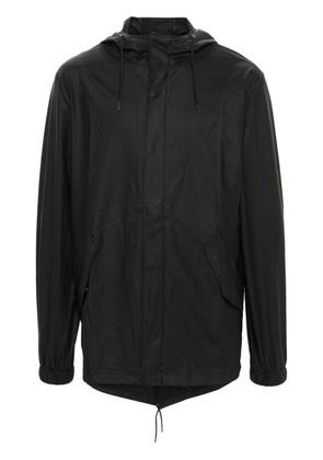 Rains Fishtail hooded jacket - Black