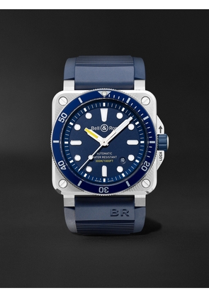 Bell & Ross - BR 03-92 Diver Blue Automatic 42mm Stainless Steel and Rubber Watch, Ref. No. BR0392-D-BU-ST/SRB - Men - Blue