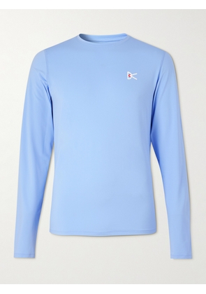 DISTRICT VISION - Deva-Tech Logo-Print Stretch-Jersey T-Shirt - Men - Blue - S