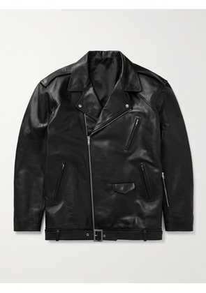 Rick Owens - Luke Stooges Leather Biker Jacket - Men - Black