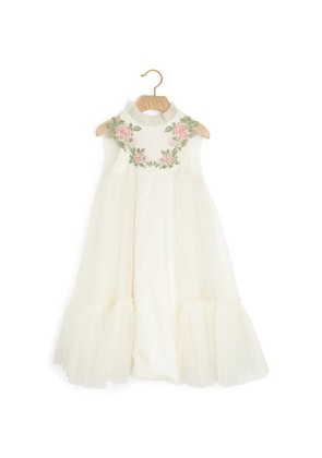 Maison Ava Tulle Embroidered Dress (2-14 Years)