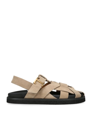 Tod'S Suede T Timeless Sandals