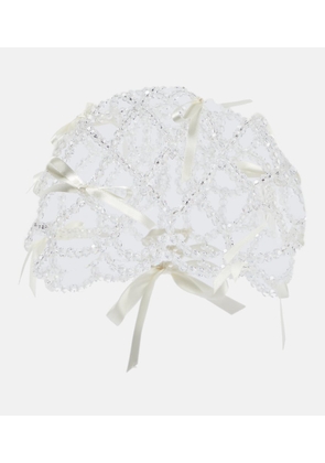 Simone Rocha Bridal crystal-embellished veil