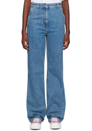 Burberry Blue Relaxed-Fit Jeans