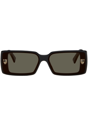 Cartier Black Rectangular Sunglasses