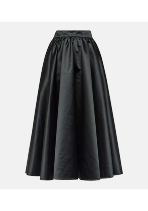 Patou High-rise duchesse satin maxi skirt