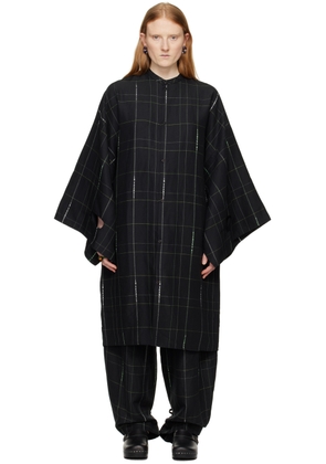 Henrik Vibskov Black Check Midi Dress