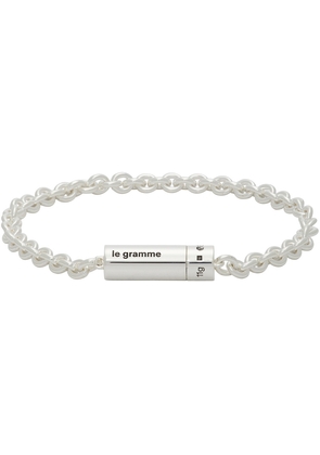 Le Gramme Silver Slick Polished 'Le 9 Grammes' Chain Cable Bracelet