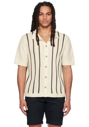 Vince Off-White Striped Shirt
