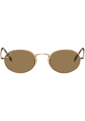 Ray-Ban Gold Oval Sunglasses