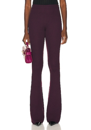Bally Flare Pant in Orchid 50 - Wine. Size L (also in M, S, XS).