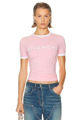 Givenchy Ringer T Shirt in Flamingo - Pink. Size M (also in L, S).