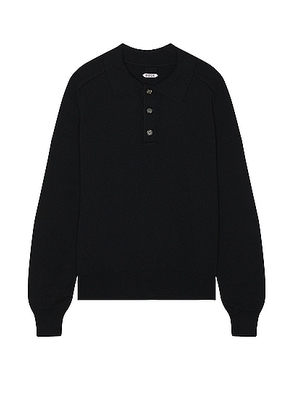 BODE Cashmere Polo in Black - Black. Size S (also in M, XL/1X).