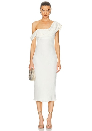 LPA Vania Midi Dress in Ivory - Ivory. Size XXS (also in ).