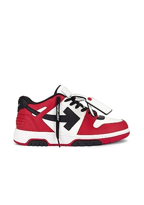 OFF-WHITE Out Of Office Calf in Red & Black - Red. Size 42 (also in 45).