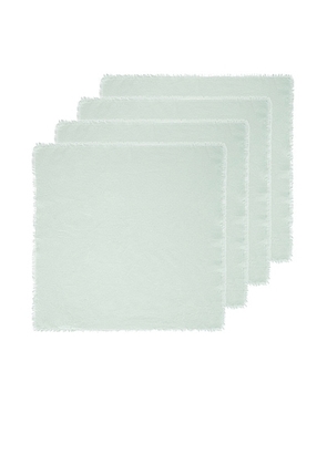 HAWKINS NEW YORK Essential Set Of 4 Dinner Napkins in Sky - Baby Blue,Sage. Size all.