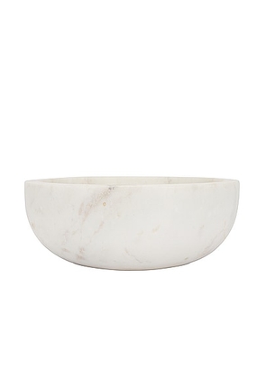 HAWKINS NEW YORK Simple Marble Large Bowl in White - White. Size all.
