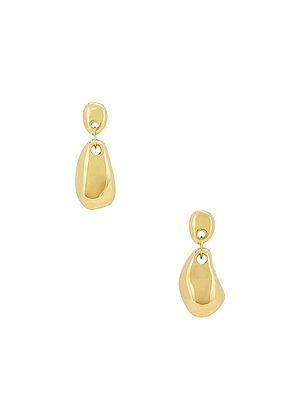 AGMES Luna Earrings in Gold Vermeil - Metallic Gold. Size all.
