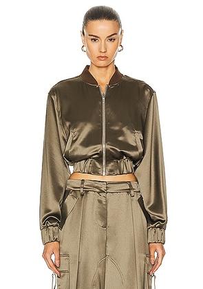 retrofete Wes Jacket in Military Green - Army. Size L (also in M, S, XL, XS).