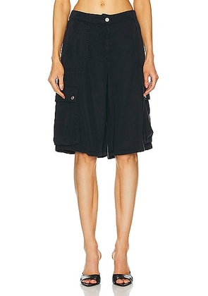 Moschino Jeans Cargo Short in Black - Black. Size L (also in M, S).