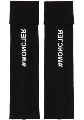 Moncler Grenoble Black Legwarmer Socks