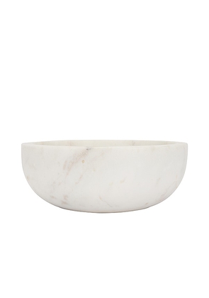 HAWKINS NEW YORK Simple Marble Large Bowl in White.