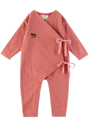 Wander & Wonder Baby Pink Wrap Jumpsuit