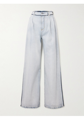Maison Margiela - Pleated Wide-leg Jeans - Blue - IT36,IT38,IT40,IT42,IT44