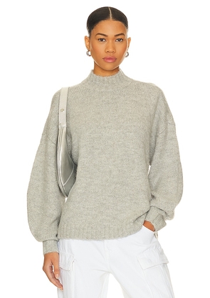 PISTOLA Carlen Mock Neck Sweater in Grey. Size S, XL, XS.