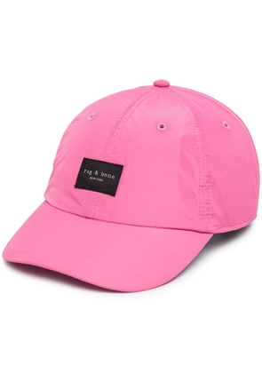 rag & bone Addison logo-patch baseball cap - Pink