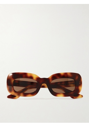 Oliver Peoples - + Khaite 1966c Oversized Rectangular-frame Tortoiseshell Acetate Sunglasses - One size