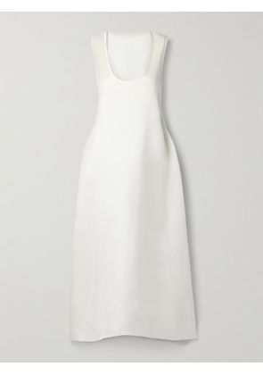 KHAITE - Coli Silk-organza Midi Dress - White - US0,US2,US4,US6,US8,US10,US12
