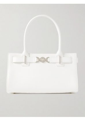 Versace - Embellished Leather Tote - White - One size