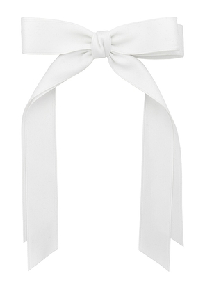 SHASHI Hair Bow in White.