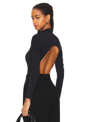 Wolford Crepe Jersey Bodysuit in Black. Size M, S, XS.