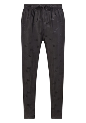 Dolce & Gabbana silk jacquard pajama bottoms - Black