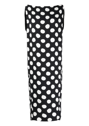 Marni polka dot-print midi dress - Black