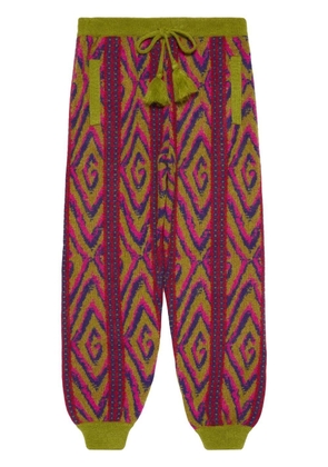 Gucci G rhombi wool knit trouser - Multicolour