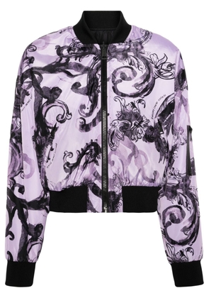 Versace Jeans Couture Watercolor Couture reversible bomber jacket - Purple