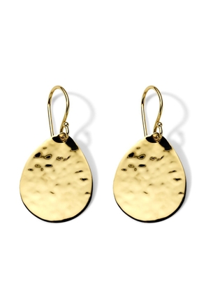 IPPOLITA 18kt yellow gold Classico crinkle teardrop earrings