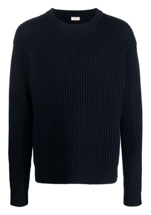 FURSAC crew-neck ribbed-knit sweatshirt - Blue
