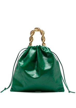 Jil Sander drawstring chain shoulder bag - Green