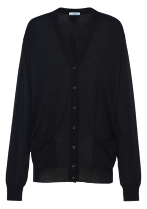 Prada V-neck cashmere cardigan - Black