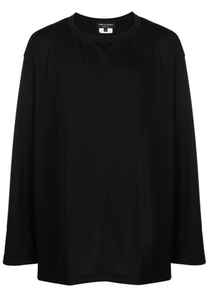 Comme des Garçons Homme Plus cut-out detailing round-neck T-shirt - Black