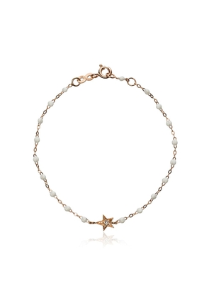 Gigi Clozeau 18kt rose gold star diamond and rose gold bracelet - White