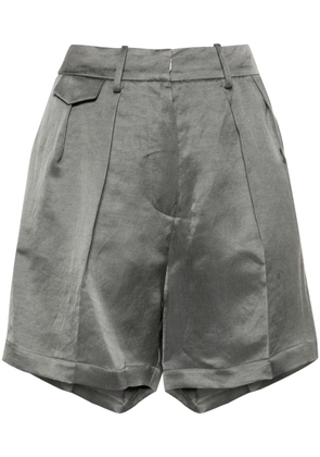 Alysi high-rise pleated shorts - Grey