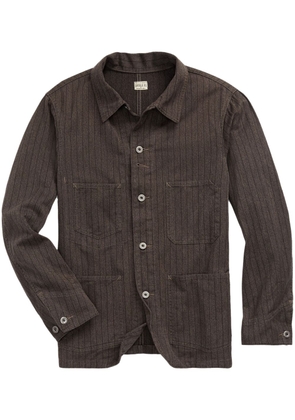 Ralph Lauren RRL striped cotton shirt jacket - Brown
